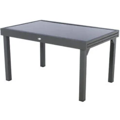 Table Rectangulaire Ext. Verre Piazza 10 P. Graphite Hespéride -Accueil Décoration Boutique table piazza extensible 10 personnes anthracite graphite hesperide 1