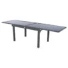 Table Rectangulaire Ext. Verre Piazza 10 P. Graphite Hespéride -Accueil Décoration Boutique table piazza extensible 10 personnes anthracite graphite hesperide