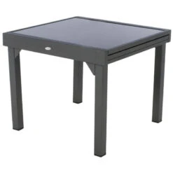 Table Piazza Extensible 8 Personnes Anthracite/graphite -Accueil Décoration Boutique table piazza extensible 8 personnes anthracite graphite 2