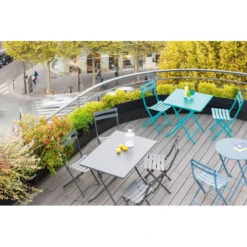 Table Rectangulaire Pliante Greensboro 4p Graphite Hespéride -Accueil Décoration Boutique table rectangulaire greensboro 110x70cm graphite hesperide 3