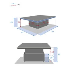 Table Relevable Moorea Terre Ombre Hespéride 13 Table Relevable Moorea Terre Ombre Hespéride -Accueil Décoration Boutique table relevable moorea terre d ombre hesperide 5