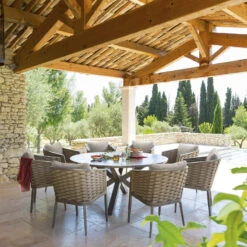 Table Ronde De Jardin Effet Bois Embruns Hespéride -Accueil Décoration Boutique table ronde de jardin effet bois embruns hesperide 1