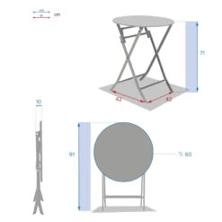 Table Ronde Pliante Greensboro 2p Jade Hespéride 9 Table Ronde Pliante Greensboro 2p Jade Hespéride -Accueil Décoration Boutique table ronde pliante greensboro 2p jade hesperide 3