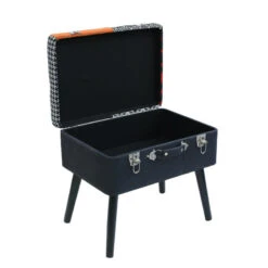 Tabouret Coffre Valise Patchwork Sur Pieds -Accueil Décoration Boutique tabouret coffre valise patchwork sur pieds 2