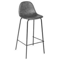 Tabouret De Bar Gris Vladi Atmosphera