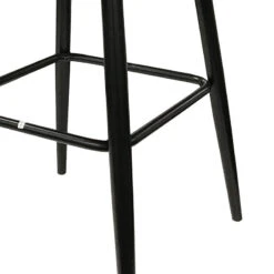 Tabouret De Bar Marron Pieds Métal Noir -Accueil Décoration Boutique tabouret de bar marron pieds metal noir 1