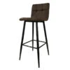 Tabouret De Bar Marron Pieds Métal Noir 2 Tabouret De Bar Marron Pieds Métal Noir -Accueil Décoration Boutique tabouret de bar marron pieds metal noir