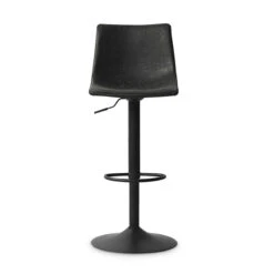Tabouret De Bar Réglable Trevi PU Noir -Accueil Décoration Boutique tabouret de bar reglable trevi pu noir 3