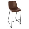 Tabouret De Bar Simili Marron Lois Atmosphera 2 Tabouret De Bar Simili Marron Lois Atmosphera -Accueil Décoration Boutique tabouret de bar smili marron lois atmosphera