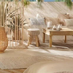 Tabouret Macramé Atmosphera -Accueil Décoration Boutique tabouret macrame atmosphera 2