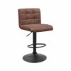 Tabouret Pivotant Hauteur Réglable Yeimy PU Marron 2 Tabouret Pivotant Hauteur Réglable Yeimy PU Marron -Accueil Décoration Boutique tabouret pivotant hauteur reglable yeimy pu marron