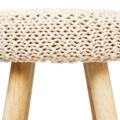 Tabouret Suzette Beige Atmosphera -Accueil Décoration Boutique tabouret suzette beige atmosphera 2
