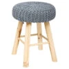 Tabouret Suzette Gris Atmosphera -Accueil Décoration Boutique tabouret suzette gris atmosphera