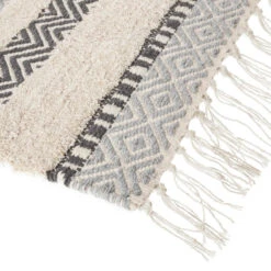 Tapis Coton à Franges Atmosphera 11 Tapis Coton à Franges Atmosphera -Accueil Décoration Boutique tapis coton a franges atmosphera 4