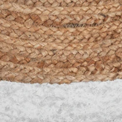 Tapis En Jute Bord Blanc D120 Atmosphera -Accueil Décoration Boutique tapis en jute bord blanc d120 atmosphera 2