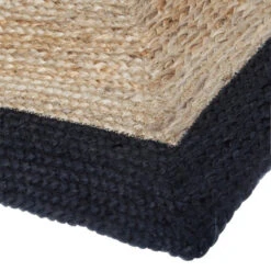 Tapis Jute Naturel Bord Noir 120x170 Atmosphera -Accueil Décoration Boutique tapis jute naturel bord noir 120x170 atmosphera 3