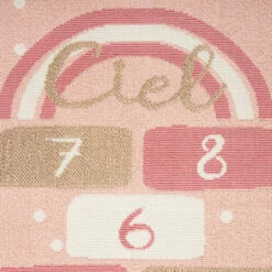 Tapis Marelle Rose 80x152 Cm Atmosphera -Accueil Décoration Boutique tapis marelle rose 80x152 cm atmosphera 1 2