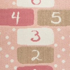 Tapis Marelle Rose 80x152 Cm Atmosphera -Accueil Décoration Boutique tapis marelle rose 80x152 cm atmosphera 1 3