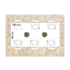 Tapis Rectangulaire Relief Feuille 160x230 Atmosphera -Accueil Décoration Boutique tapis rectangulaire relief feuille 160x230 atmosphera 1 3