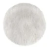 Tapis Rond 90 Cm Fausse Fourrure Blanche Atmosphera