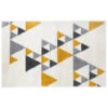 Tapis Triangle 120x170 Ilan Moutarde Atmosphera -Accueil Décoration Boutique tapis triangle 120x170 ilan moutarde atmosphera