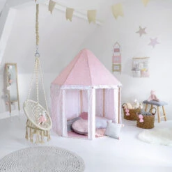 Tente Yourte Rose Pour Chambre Enfant Atmosphera -Accueil Décoration Boutique tente yourte rose pour chambre enfant atmosphera 2