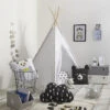 Tipi Pour Enfant Coloris Gris Atmosphera -Accueil Décoration Boutique tipi pour enfant coloris gris