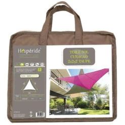 Toile Solaire 2x2x2m Curacao Taupe Hespéride 8 Toile Solaire 2x2x2m Curacao Taupe Hespéride -Accueil Décoration Boutique toile solaire 2x2x2m luxe hesperide curacao taupe 2