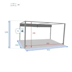 Tonnelle Palmeira 4x3 M Gris Ardoise Hespéride -Accueil Décoration Boutique tonnelle palmeira 4x3 m gris ardoise hesperide 4