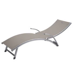 Transat Samba Pliable Et Empilable Taupe Hespéride -Accueil Décoration Boutique transat samba pliable et empilable taupe hesperide 4